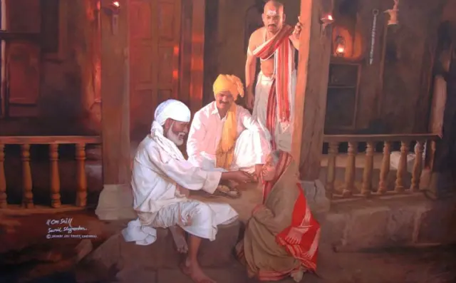 Painting of Sai Baba by Sunil Shegaonkar
