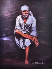 Painting of Sai Baba by Sunil Shegaonkar