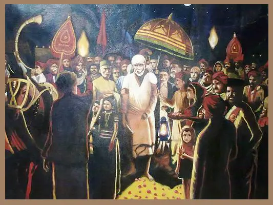 Painting of Sai Baba by Sumit Kalwar