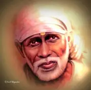 Painting of Sai Baba by Sunil Shegaonkar