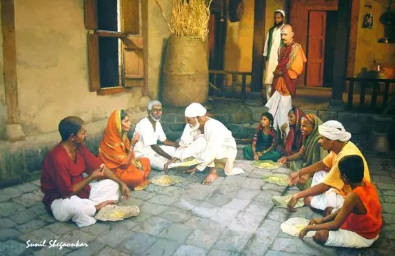 Painting of Sai Baba by Sunil Shegaonkar