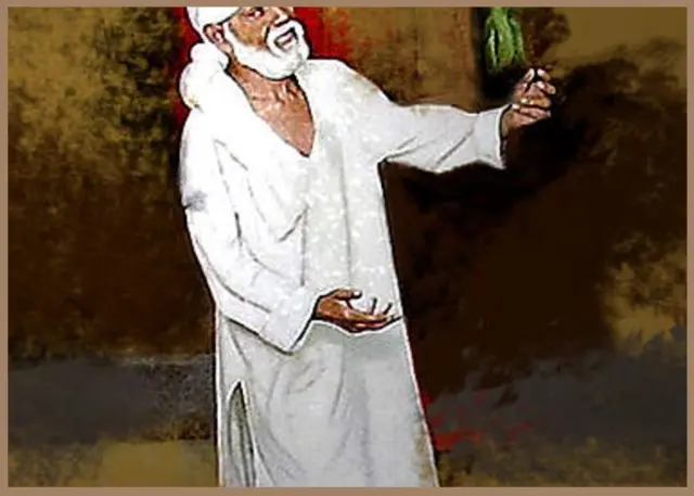 Painting of Sai Baba by Sunil Shegaonkar