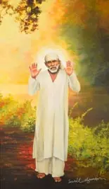 Painting of Sai Baba by Sunil Shegaonkar