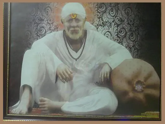 Painting of Sai Baba by Srinidhi Nidhi