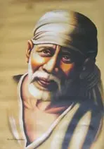 Painting of Sai Baba by Sunil Shegaonkar