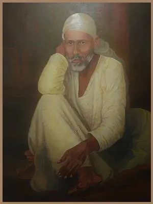 Painting of Sai Baba by Sunil Das