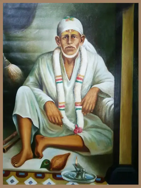 Painting of Sai Baba by Sumit Kalwar